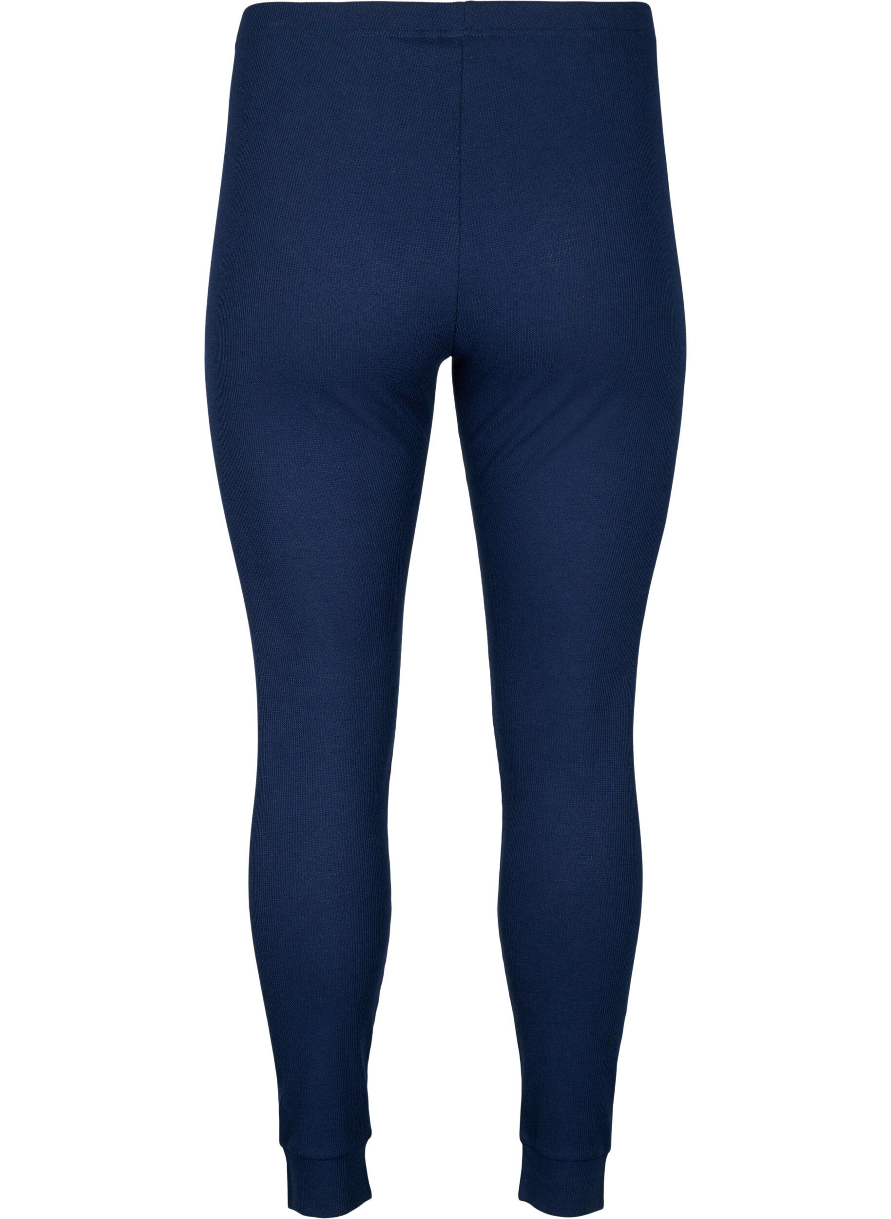 Zizzi Pantalons de nuit ajust&eacute;s, Navy Blazer, Packshot image number 1