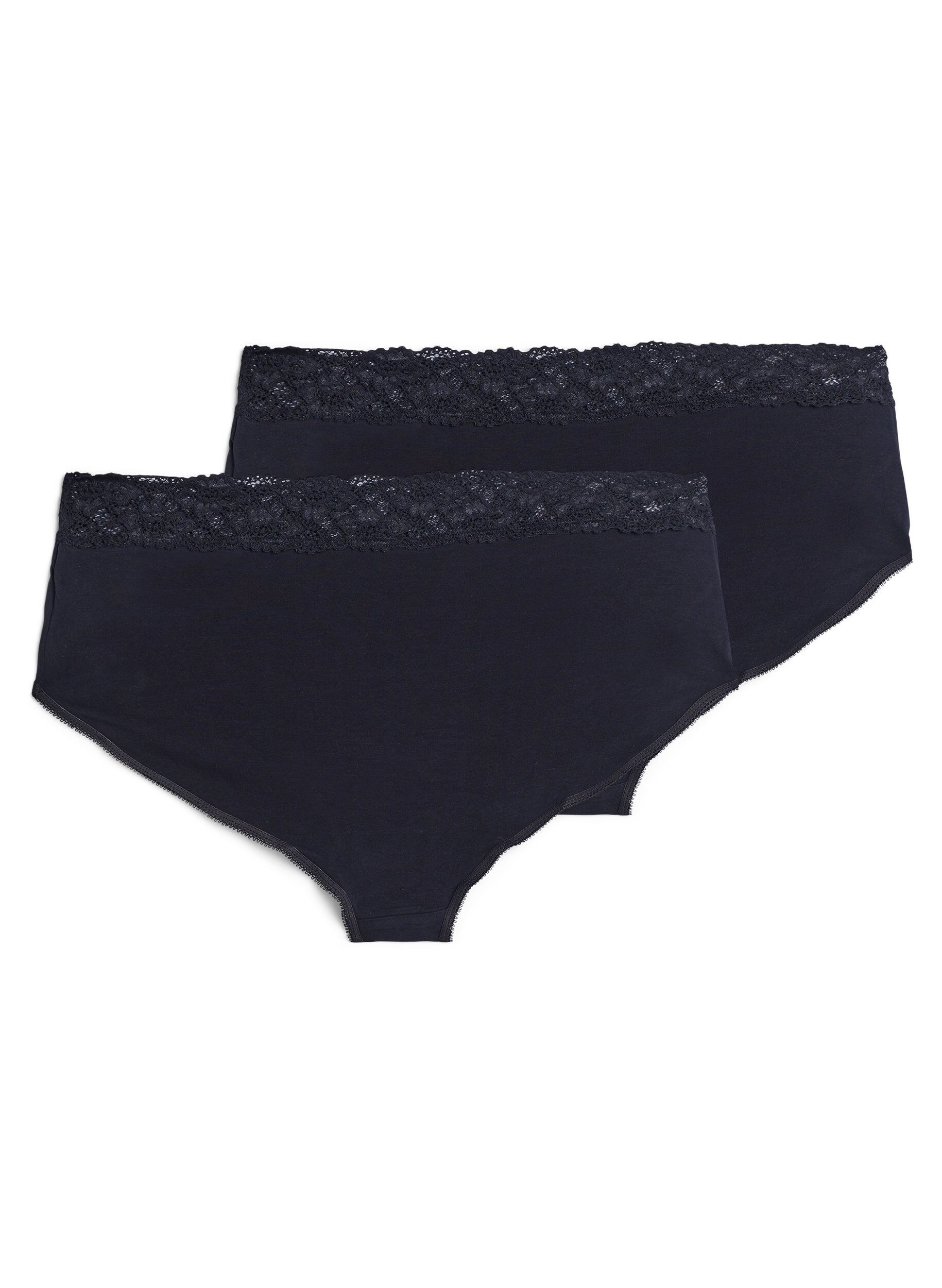 Culotte en coton avec dentelle (2-pack)