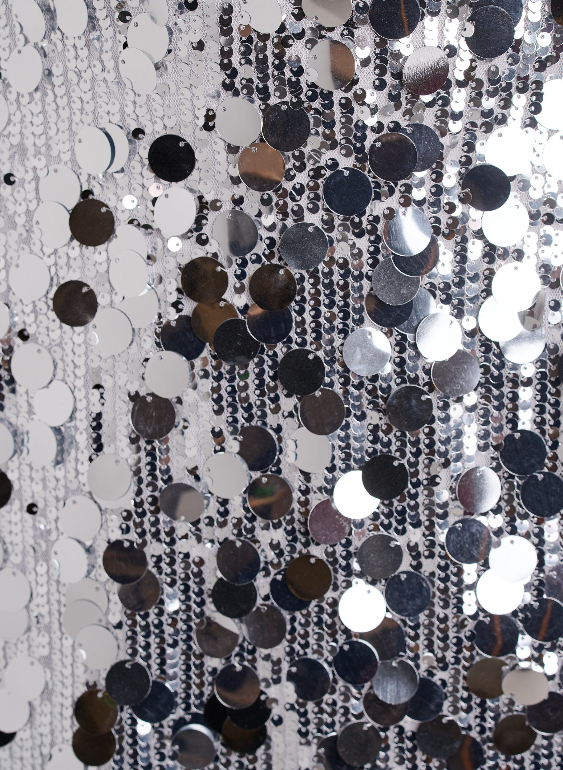 ZizziJupe courte &agrave; sequins avec une ceinture &eacute;lastique, Argent&eacute;, Packshot image number 2