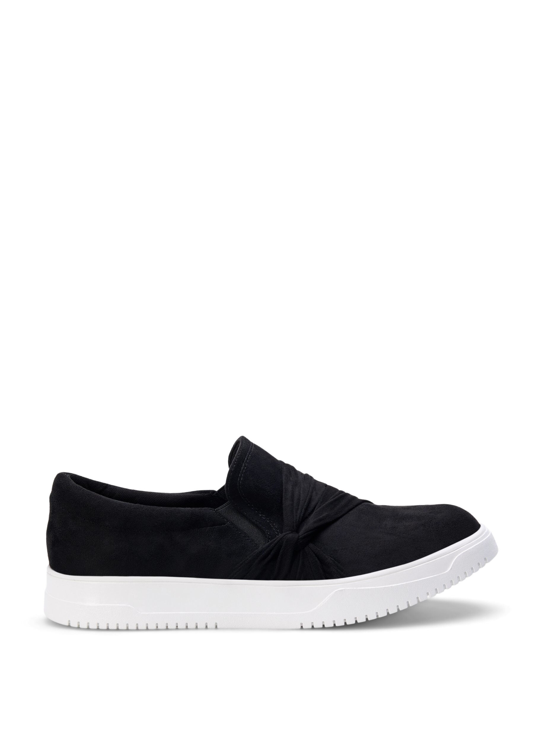 Zizzi Large - Slip-on avec d&eacute;tail n&oelig;ud, Noir, Packshot image number 0