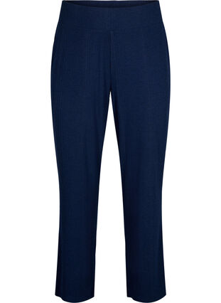 Pantalon confortable avec texture rayée, Night Sky Mel., Packshot image number 0