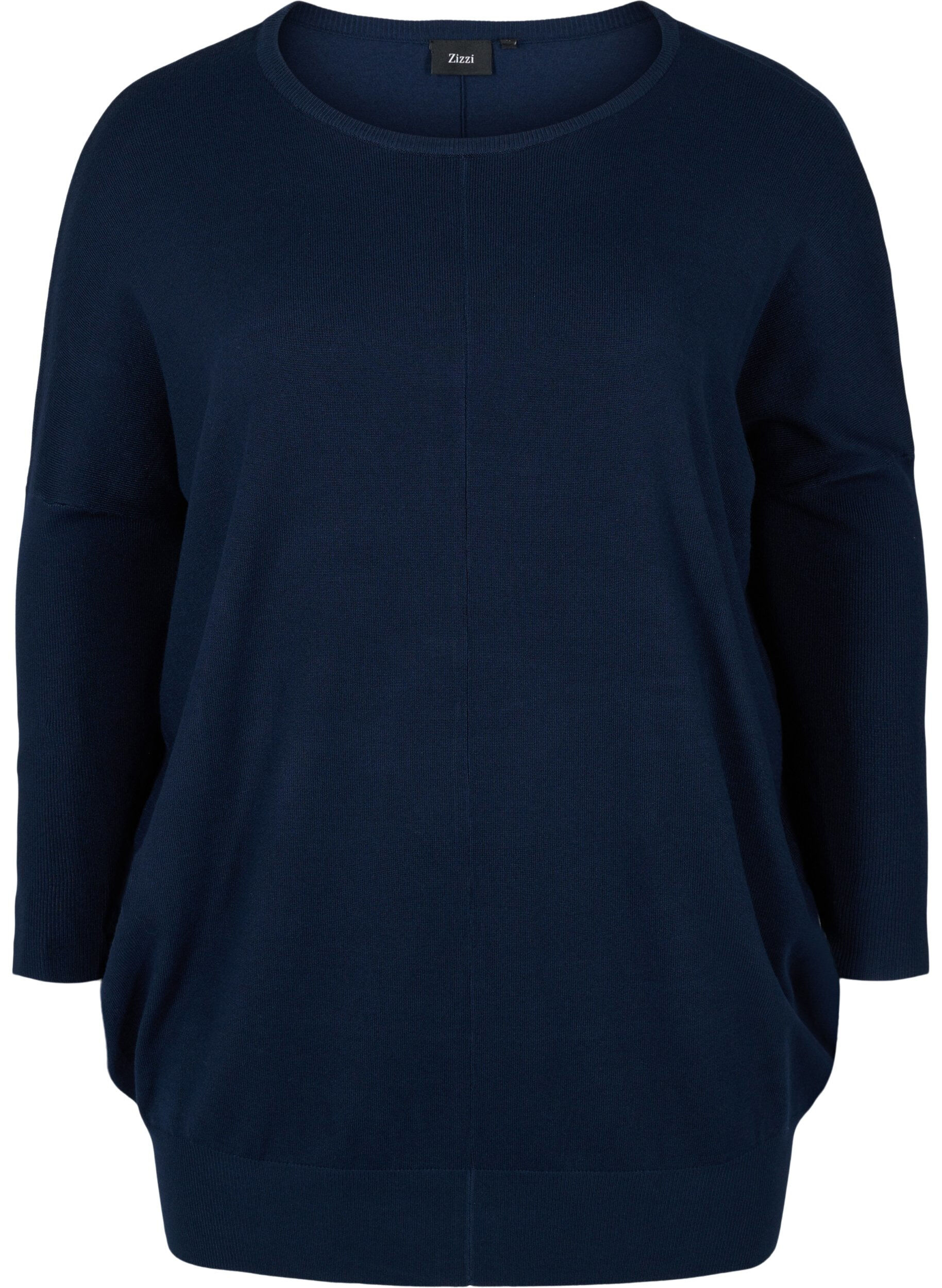 Zizzi Pull-over, Navy Blazer, Packshot image number 0