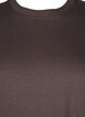 T-shirt basique en coton à col rond, Marron, Packshot image number 2