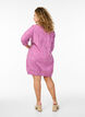 Robe courte en coton avec manches 3/4 et poches, Violet, Model image number 2