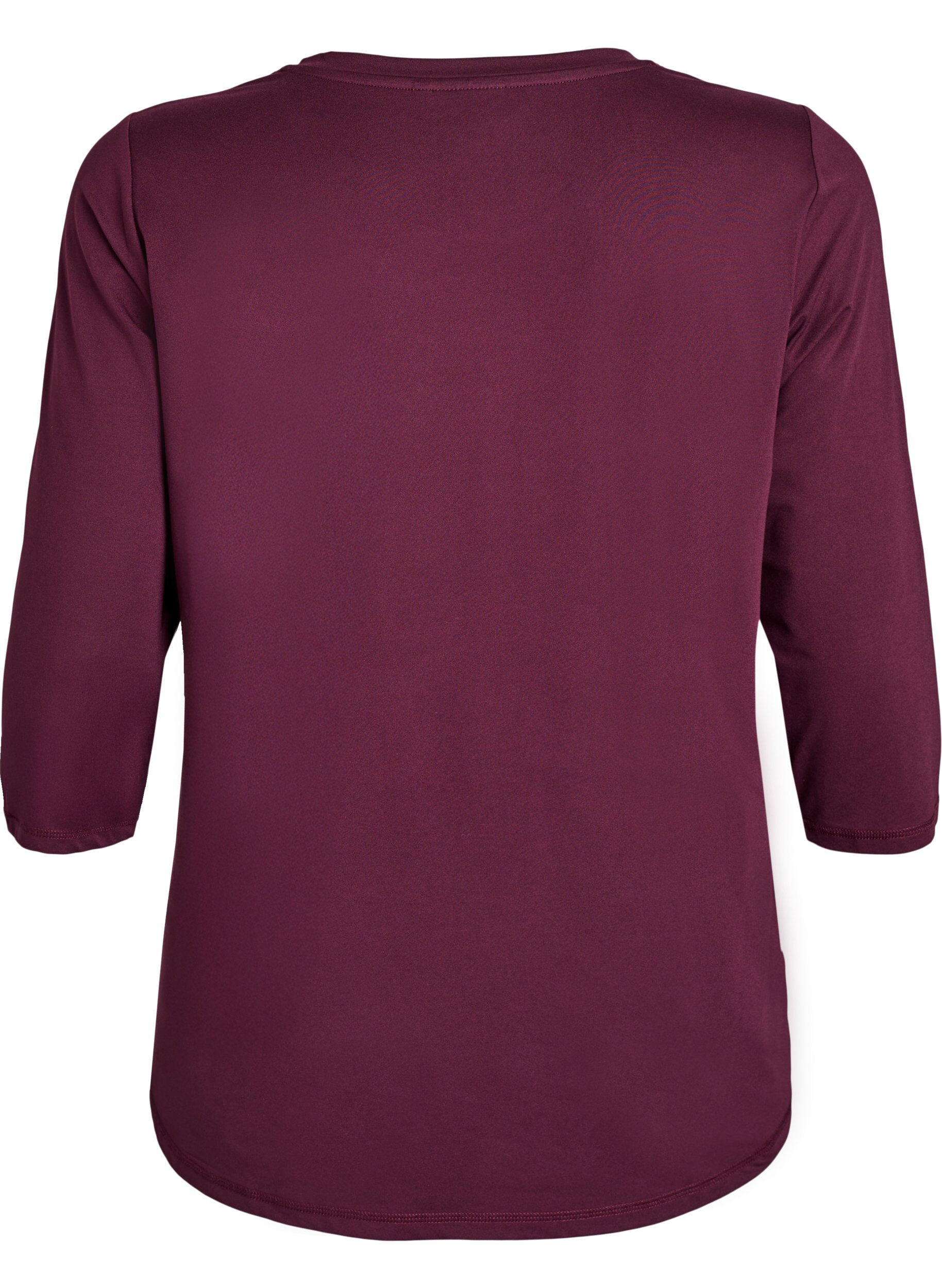 ZizziHaut de sport &agrave; manches 3/4, Bordeaux, Packshot image number 1