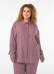 Chemise de nuit &agrave; rayures et c&oelig;urs, Bordeaux fonc&eacute;, Model image number 0