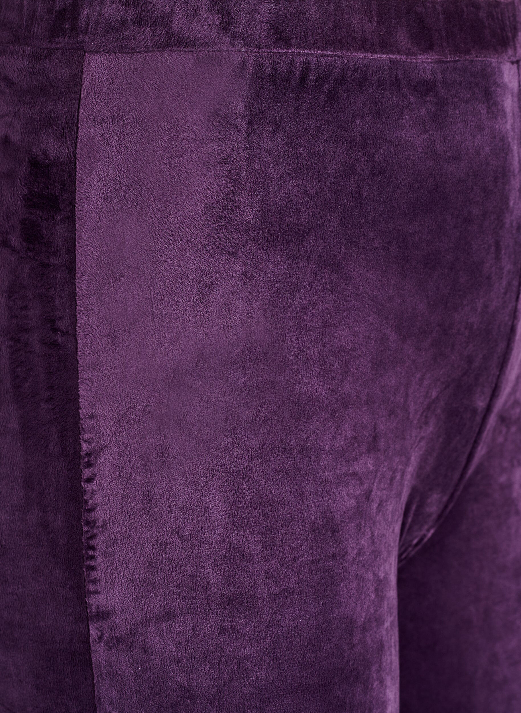 Zizzi Legging ajust&eacute; en velours, Violet, Packshot image number 2