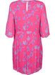 Robe plissée imprimée avec lien à nouer, Beetroot Purple AOP, Packshot image number 1