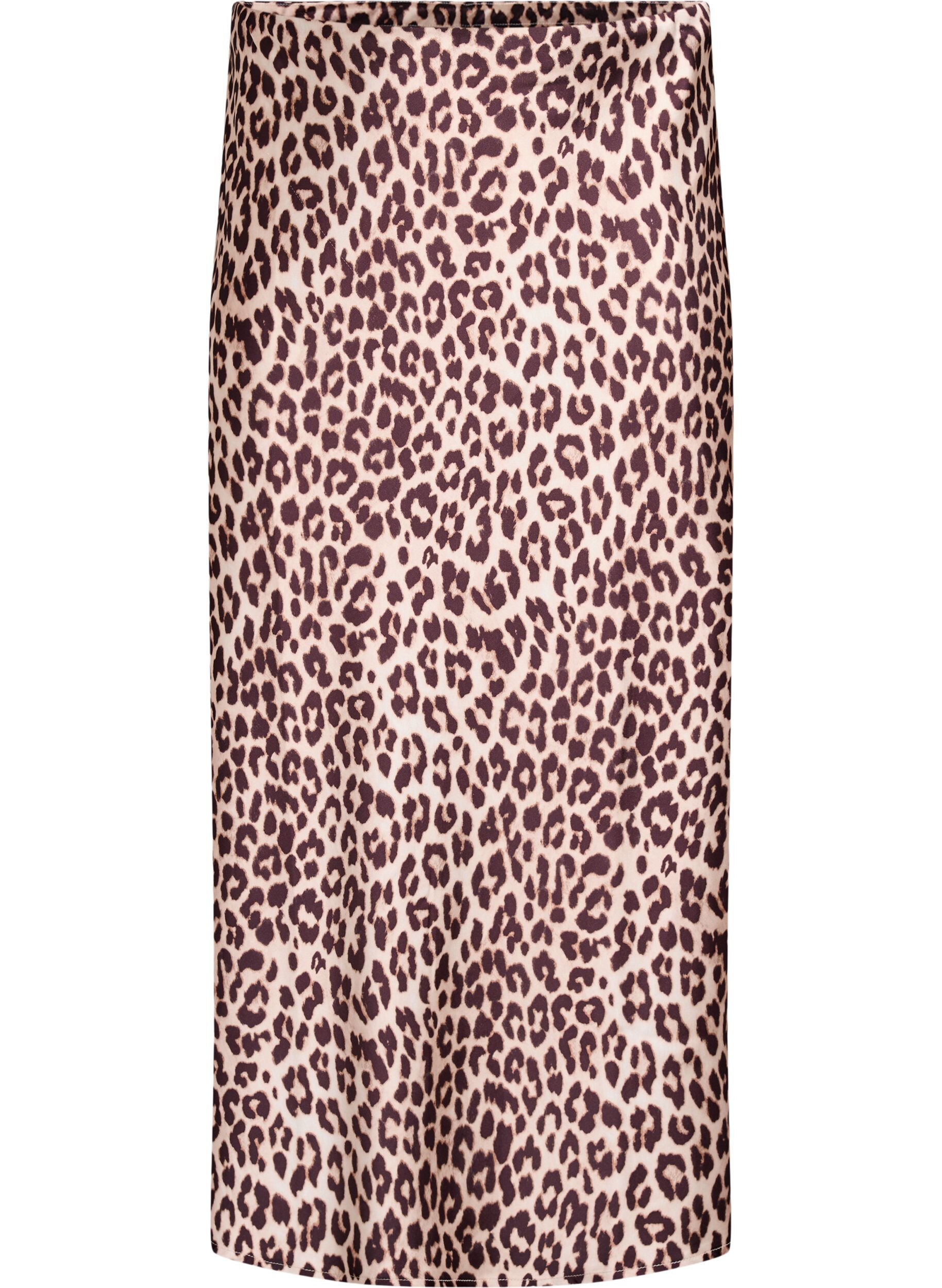 ZizziJupe midi en satin, Marron, Packshot image number 0