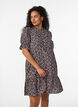 Robe courte en viscose avec volants, Bleu, Model image number 0