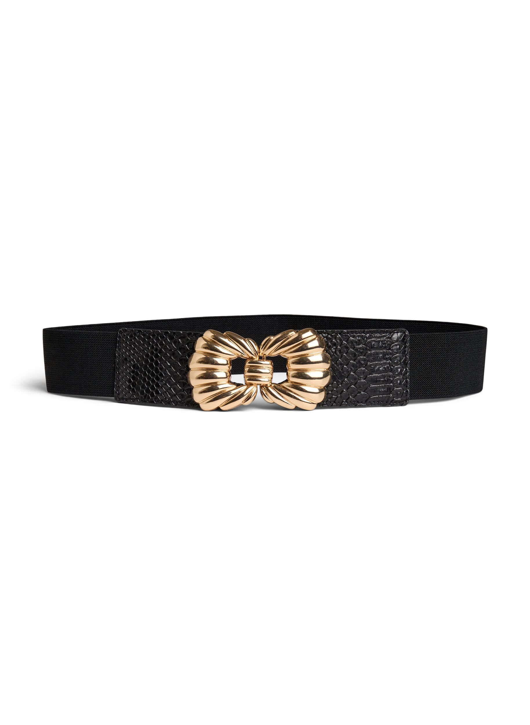 Ceinture &eacute;lastique avec boucle dor&eacute;e