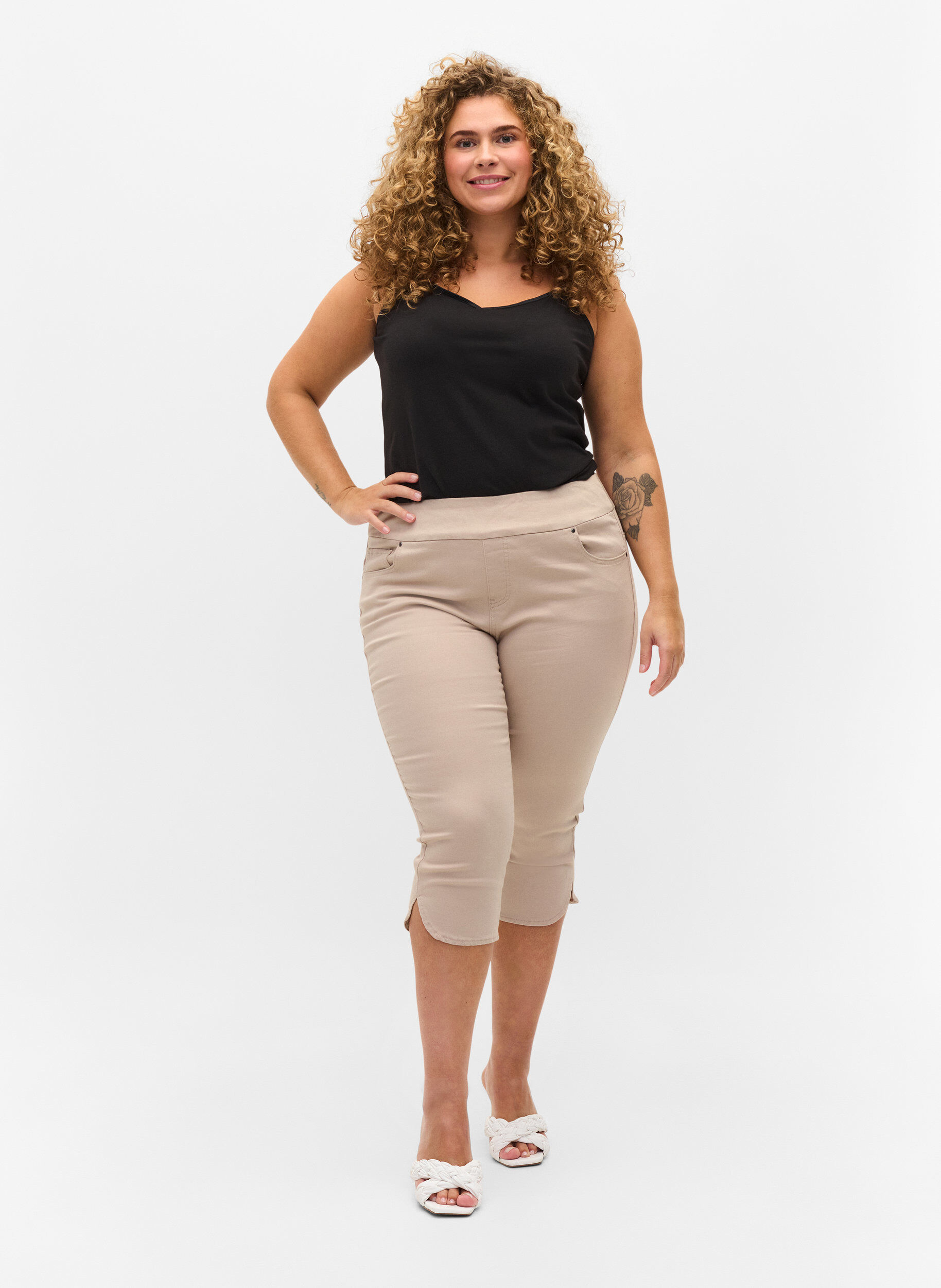 Zizzi Top basique, Black, Model image number 2