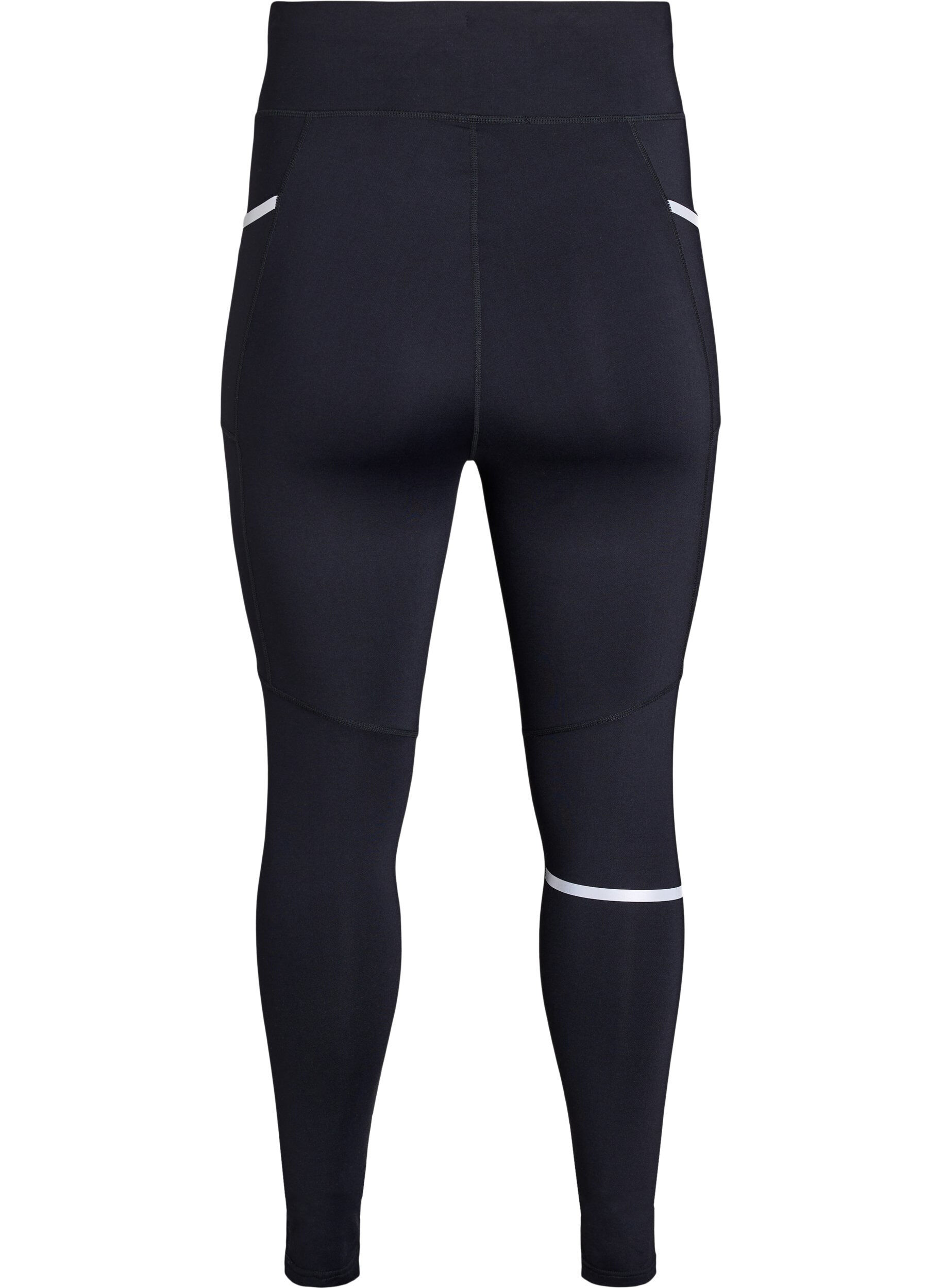 Zizzi Leggings de course &agrave; compression l&eacute;g&egrave;re et poches lat&eacute;rales, Noir, Packshot image number 1