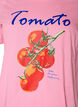 T-shirt en coton bio avec imprim&eacute; tomates, Rose, Packshot image number 2