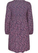 Robe avec haut smock&eacute; et imprim&eacute; &agrave; petites fleurs, Bleu, Packshot image number 1