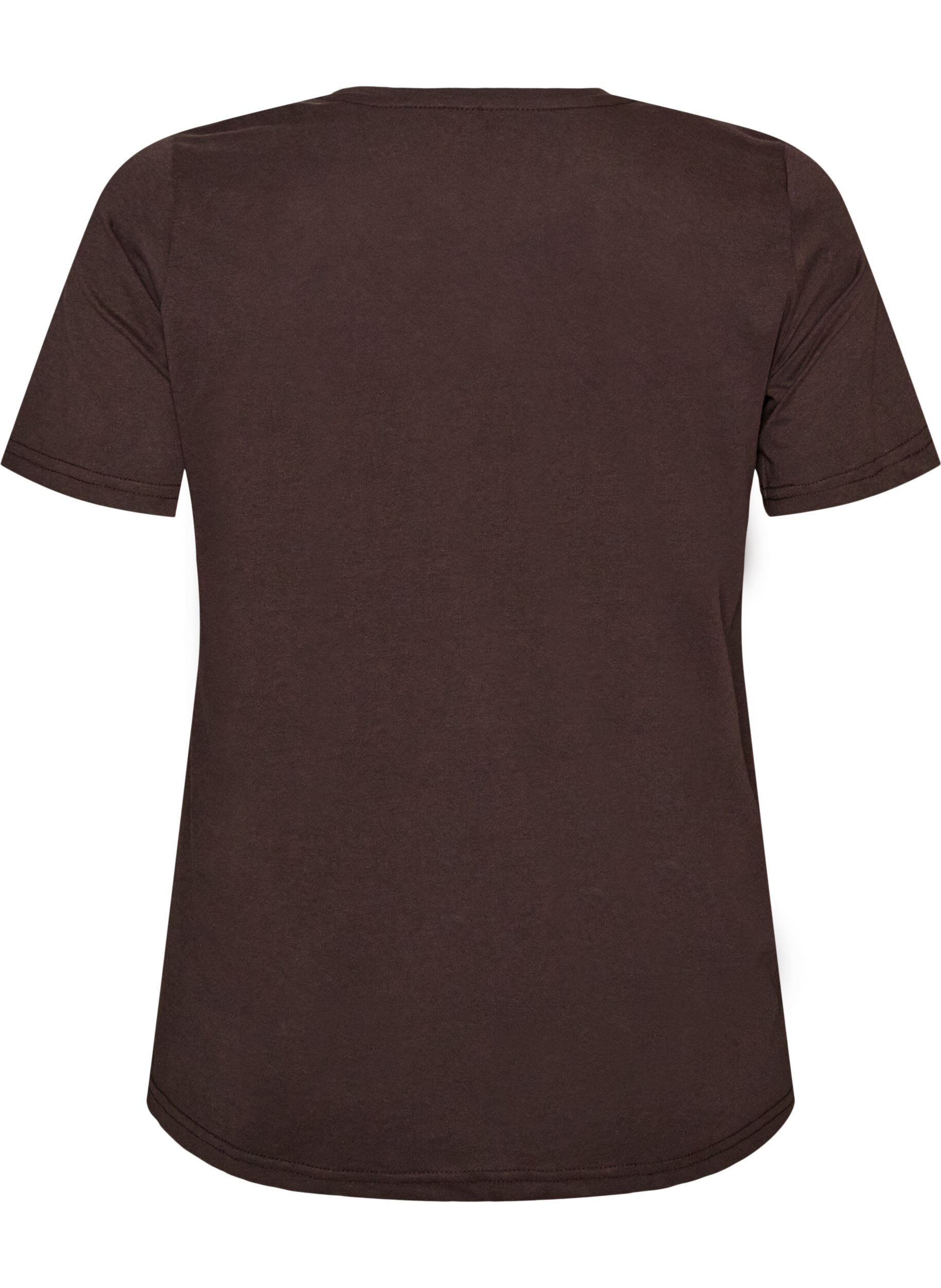 ZizziT-shirt imprim&eacute;, Marron, Packshot image number 1