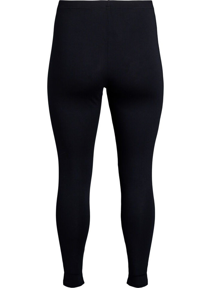 Legging mi-mollet en viscose, Noir, Packshot image number 1