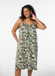 Robe &agrave; bretelles midi en coton bio, Vert clair, Model image number 0