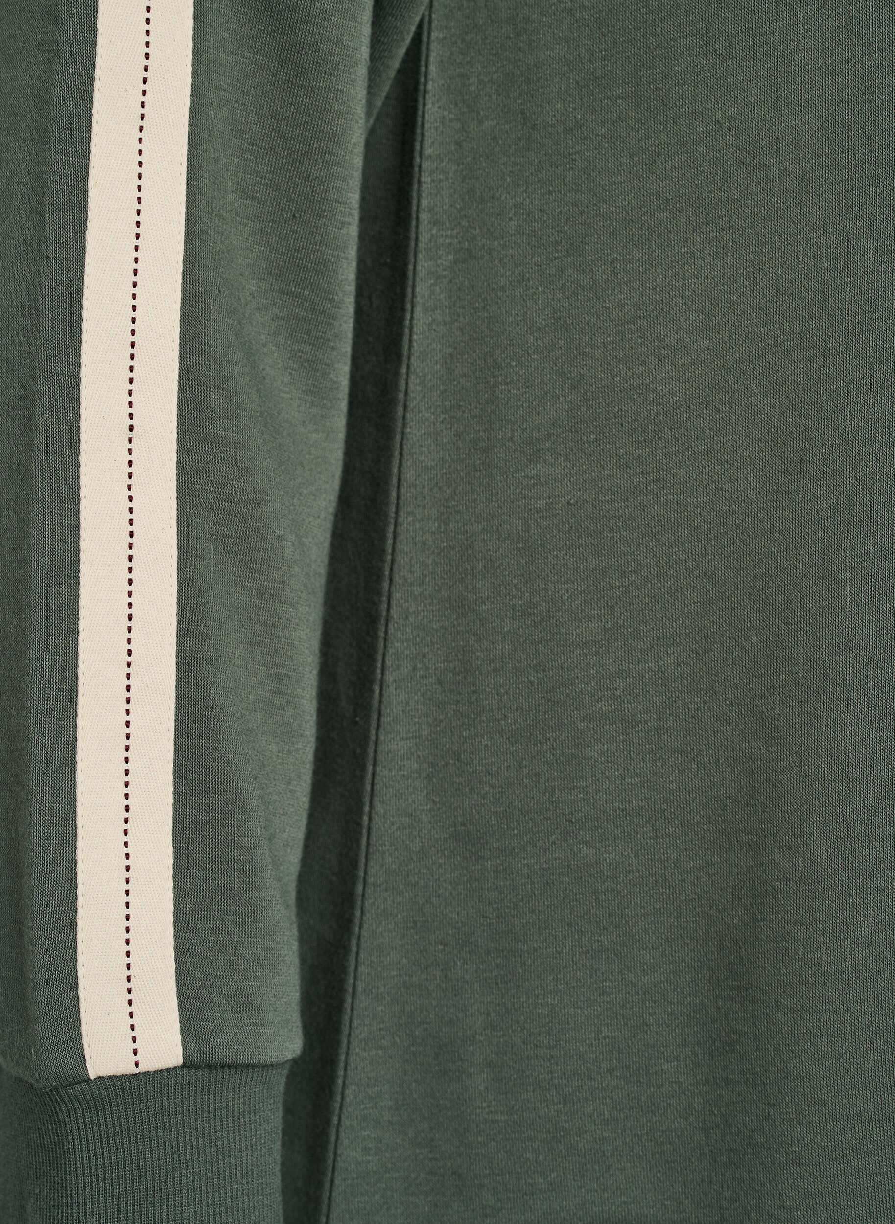 Zizzi Robe sweat-shirt courte &agrave; col montant, Vert, Packshot image number 3