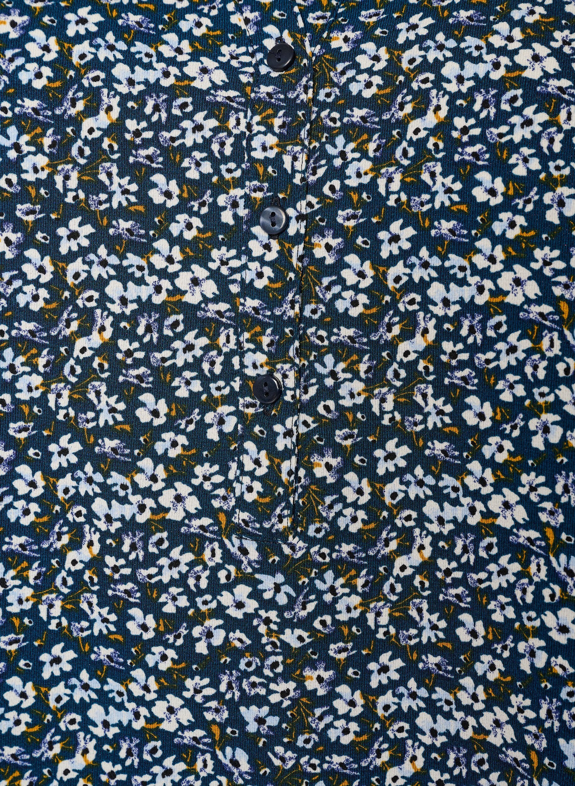 ZizziBlouse &agrave; manches courtes et encolure en V, Bleu, Packshot image number 2