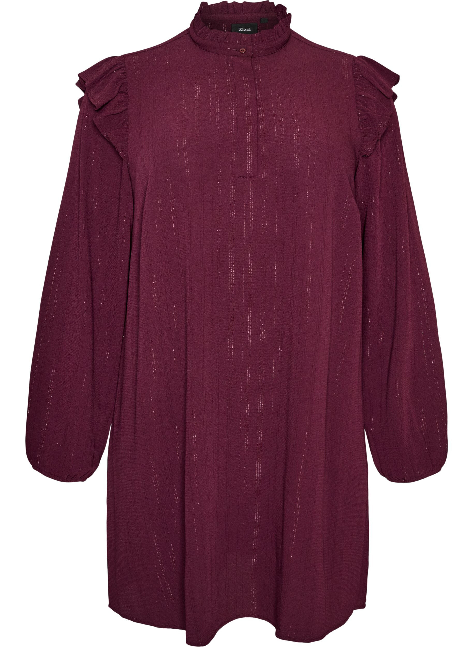 Robe courte &agrave; volants et paillettes