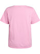 T-shirt basique &agrave; manches courtes avec col en V, Rose, Packshot image number 1