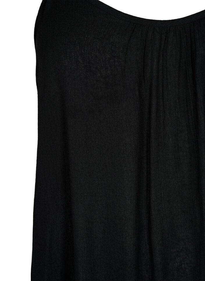 Top &agrave; bretelles en viscose, Noir, Packshot image number 2