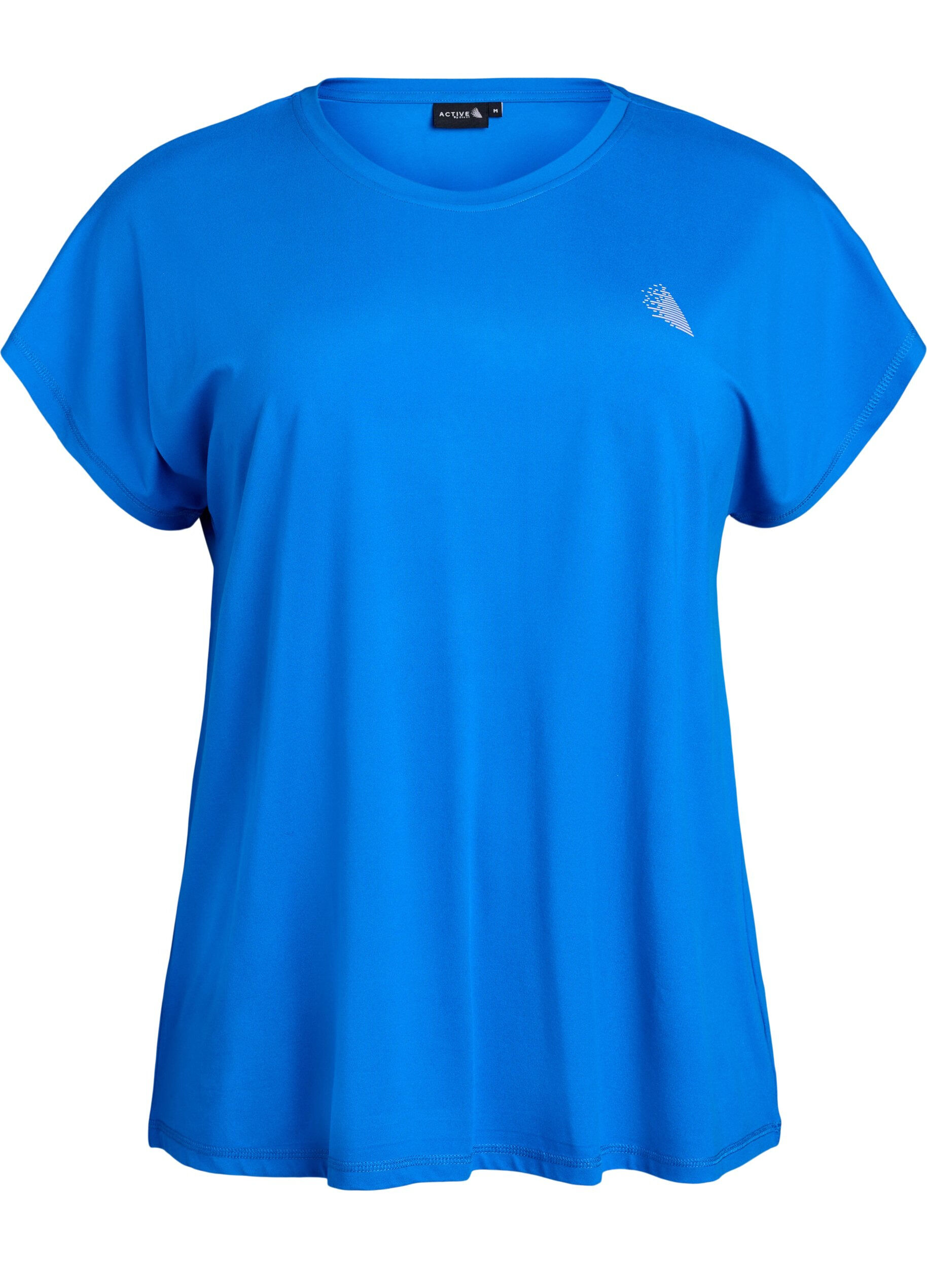 ZizziT-shirt de sport couleur unie, Bleu intense, Packshot image number 0