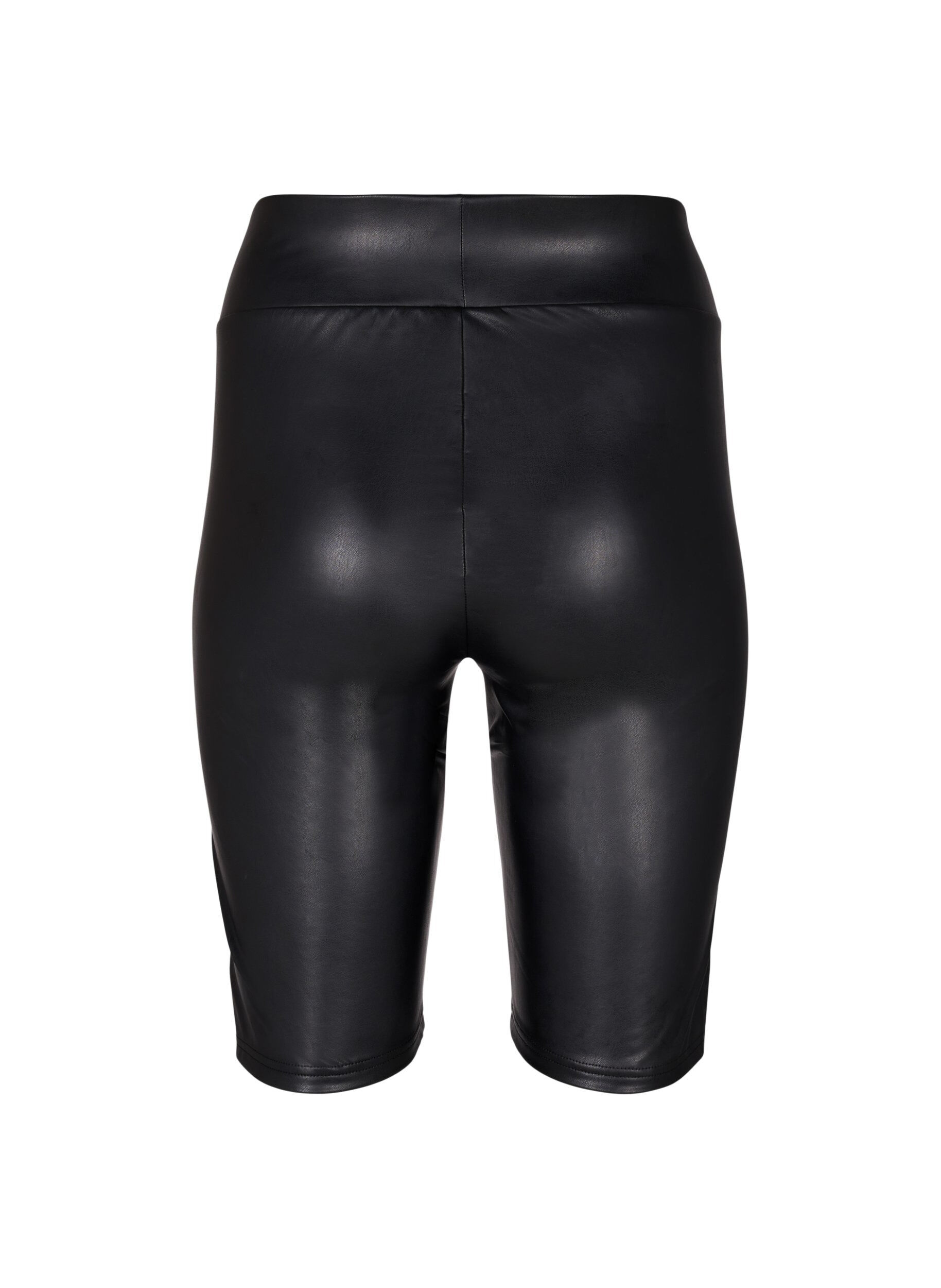 Zizzi Short taille haute brillant et ajust&eacute;, Black, Packshot image number 1