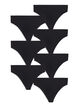 7-pack string en coton, Noir, Packshot image number 0