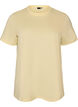 T-shirt basique en coton &agrave; col rond, Jaune clair, Packshot image number 0