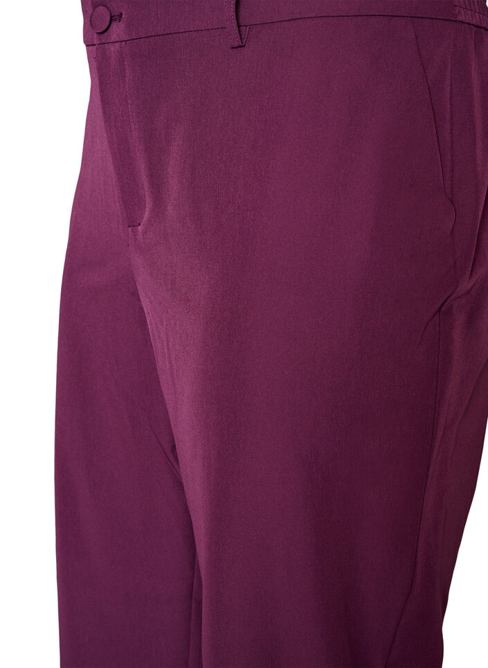 Pantalon avec poches et jambes droites, Violet, Packshot image number 2