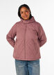 Veste l&eacute;g&egrave;rement matelass&eacute;e en losange, Rose, Model image number 0