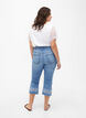 Culotte Amy taille haute avec broderie, Light blue denim, Model image number 1