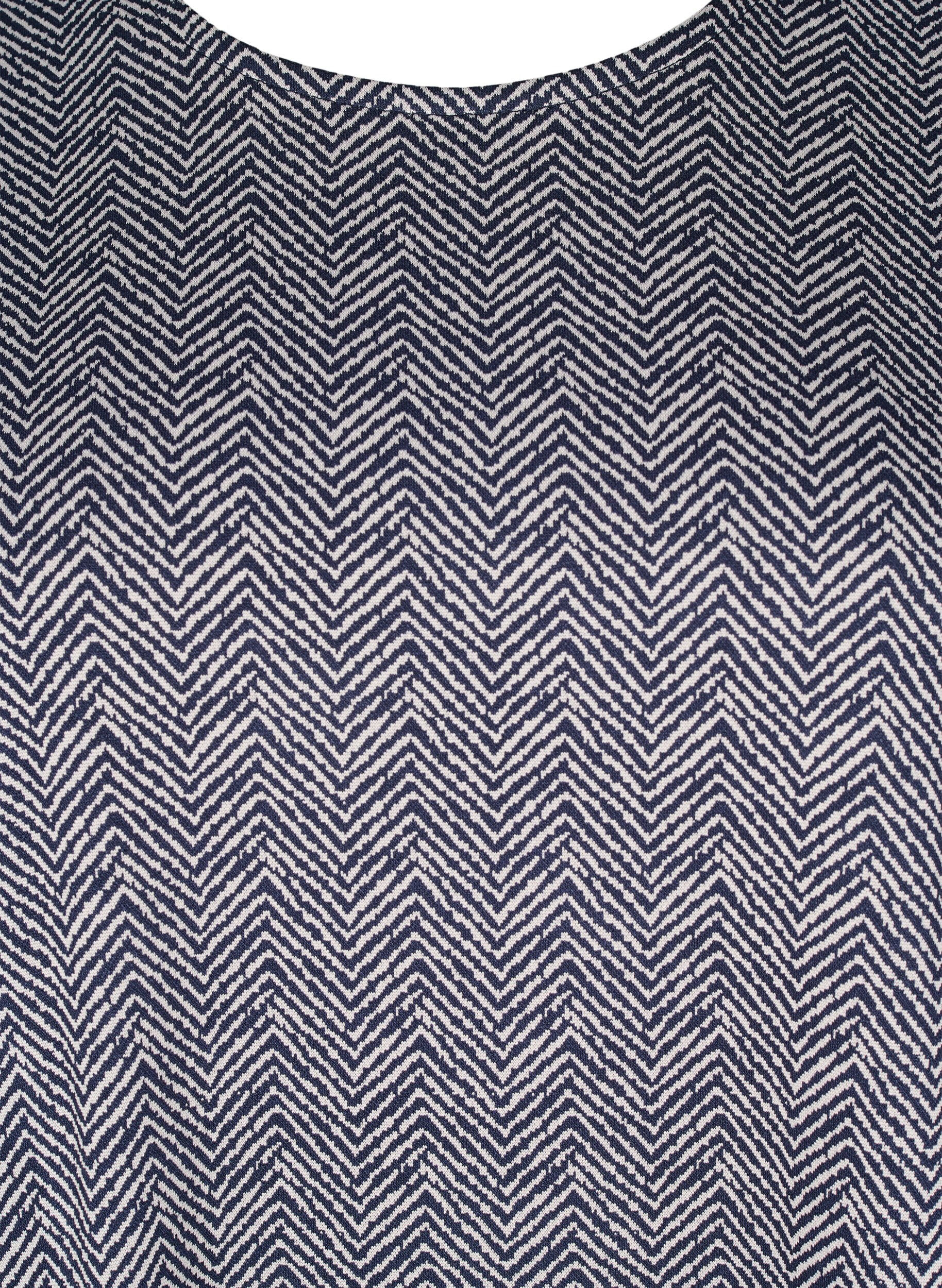 Zizzi Chemisier surdimensionn&eacute; avec motif, Bleu, Packshot image number 2