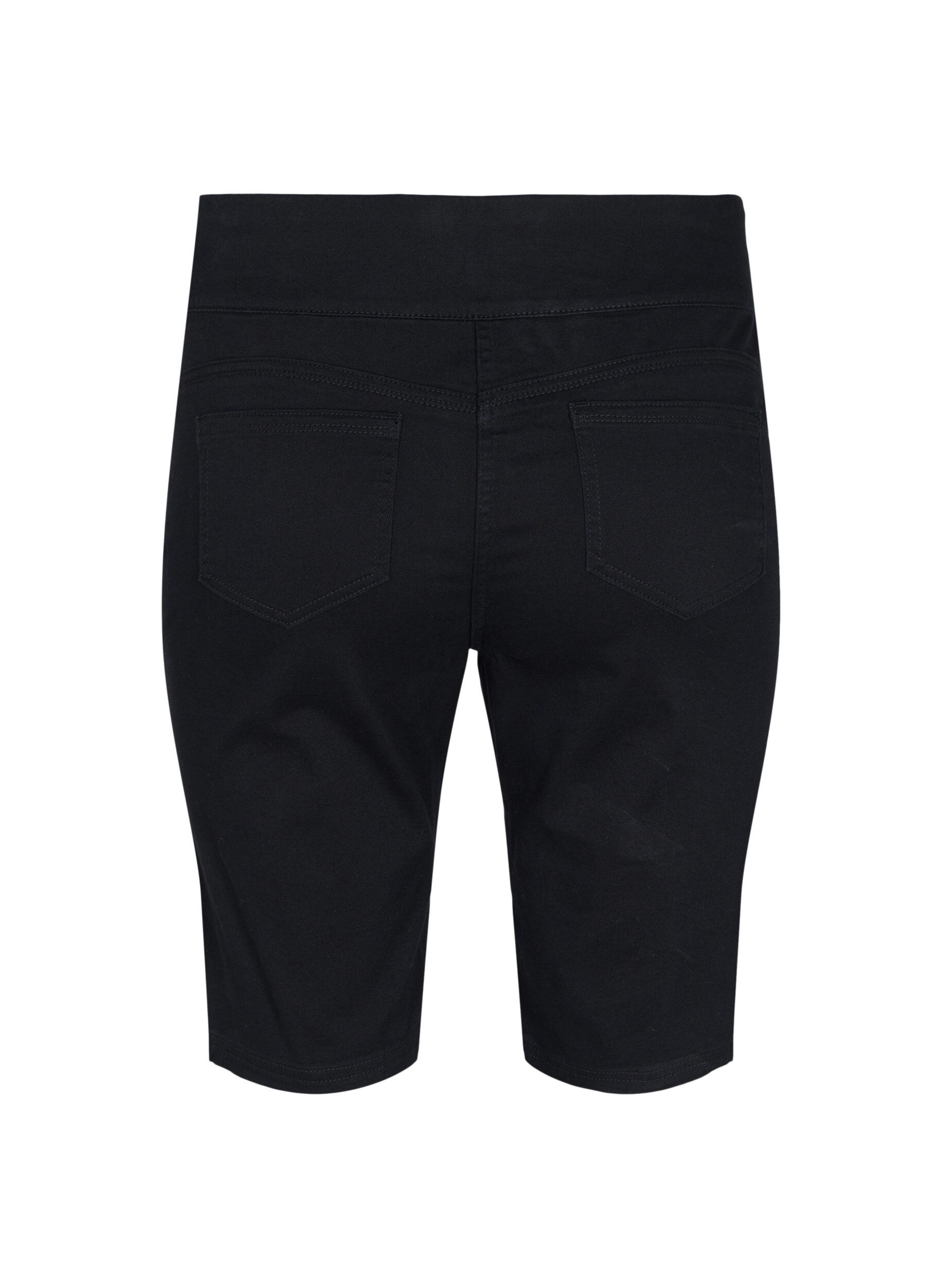 Zizzi Short moulant avec poches arri&egrave;re, Black, Packshot image number 1