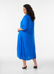 Robe chemise mi-longue &agrave; manches courtes, Bleu, Model image number 1