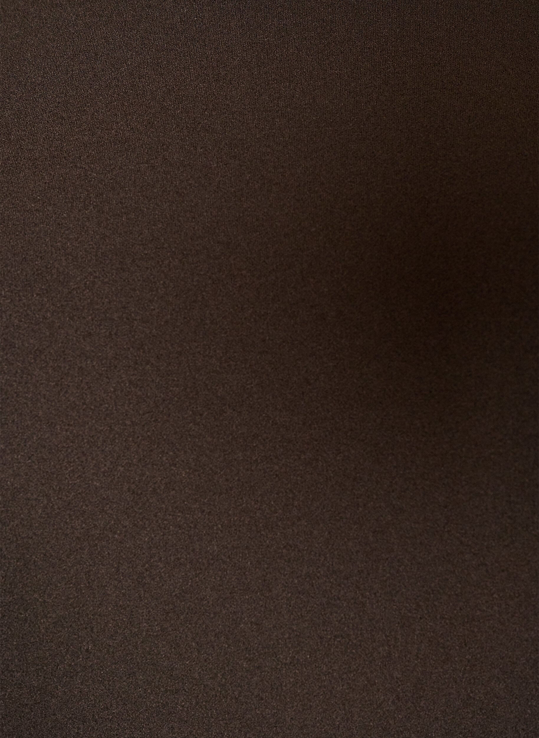 ZizziRobe courte avec une coupe &eacute;vas&eacute;e et des manches 3/4, Marron, Packshot image number 2