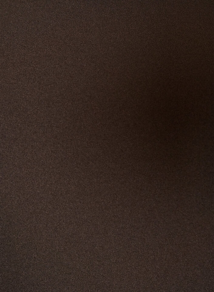 Robe courte avec une coupe &eacute;vas&eacute;e et des manches 3/4, Marron, Packshot image number 2