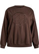 Sweatshirt avec motif, Marron, Packshot image number 0