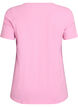 T-shirt basic uni en coton, Rose, Packshot image number 1