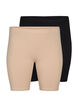 Short cycliste en viscose (lot de 2), Beige, Packshot image number 0