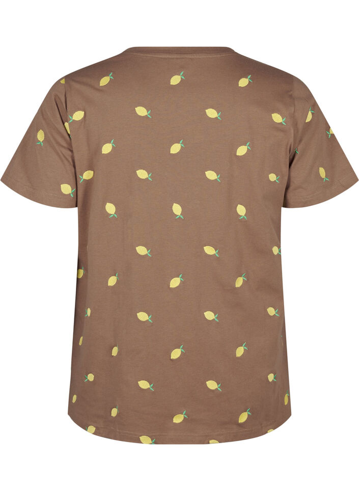 T-shirt en coton bio avec citrons, Coca M. Lemon Emb., Packshot image number 1