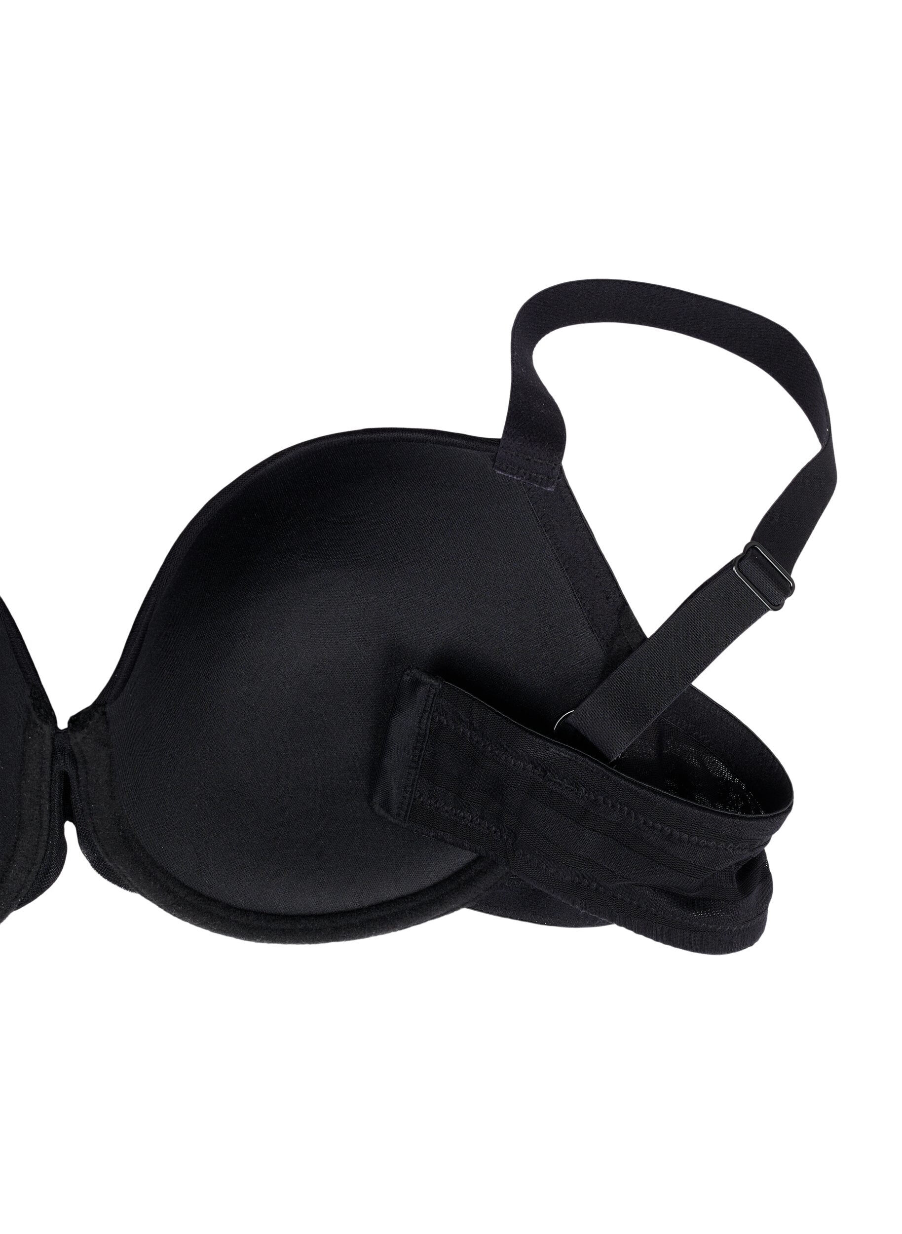 Zizzi Soutien-gorge matelass&eacute; avec armature, Black, Packshot image number 3