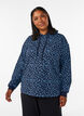 Sweat &agrave; capuche avec imprim&eacute; int&eacute;gral, Bleu, Model image number 0