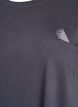 T-shirt de sport couleur unie, Gris anthracite, Packshot image number 2