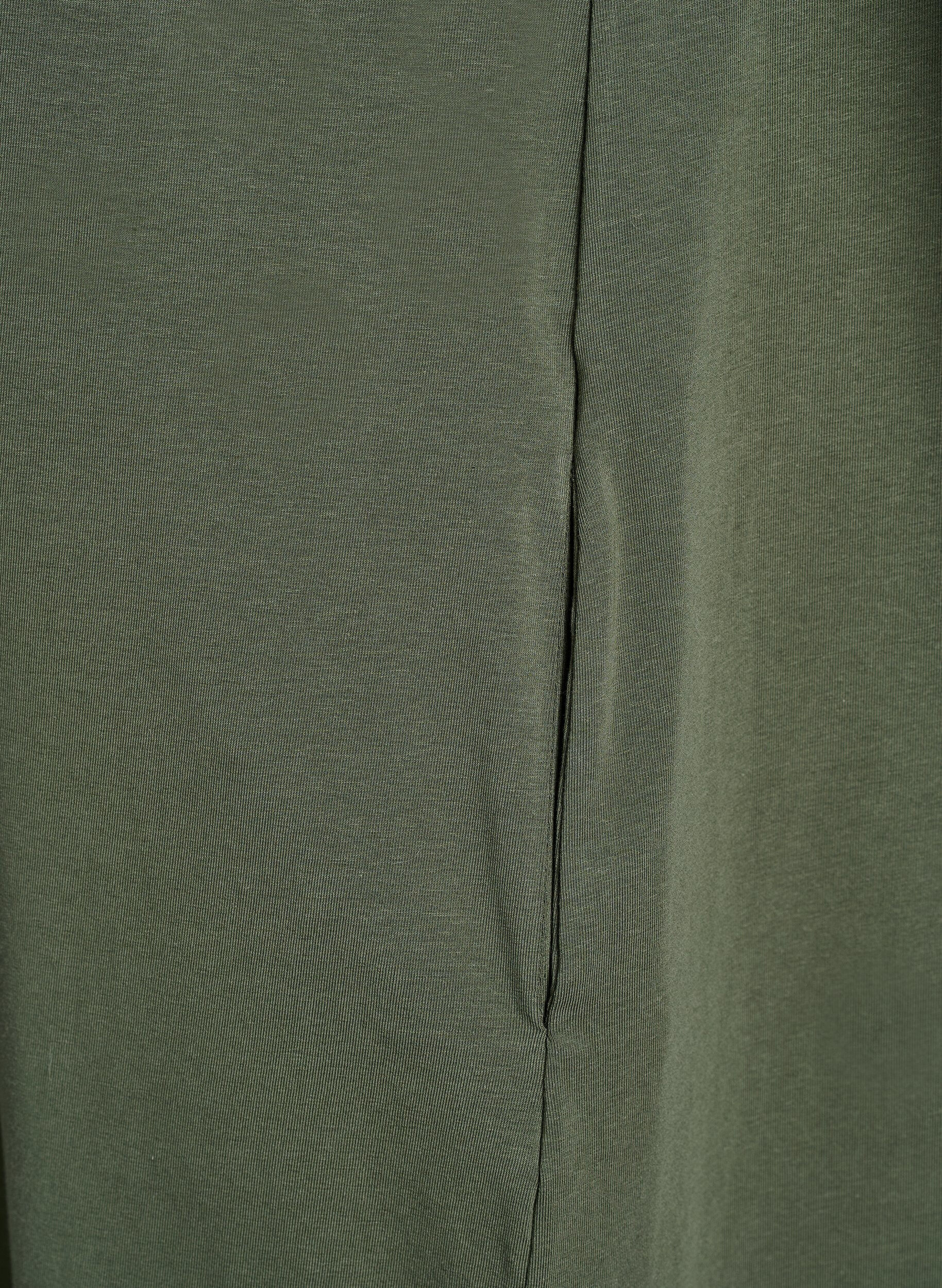 Zizzi Robe T-shirt midi avec col en V, 2151, Packshot image number 4