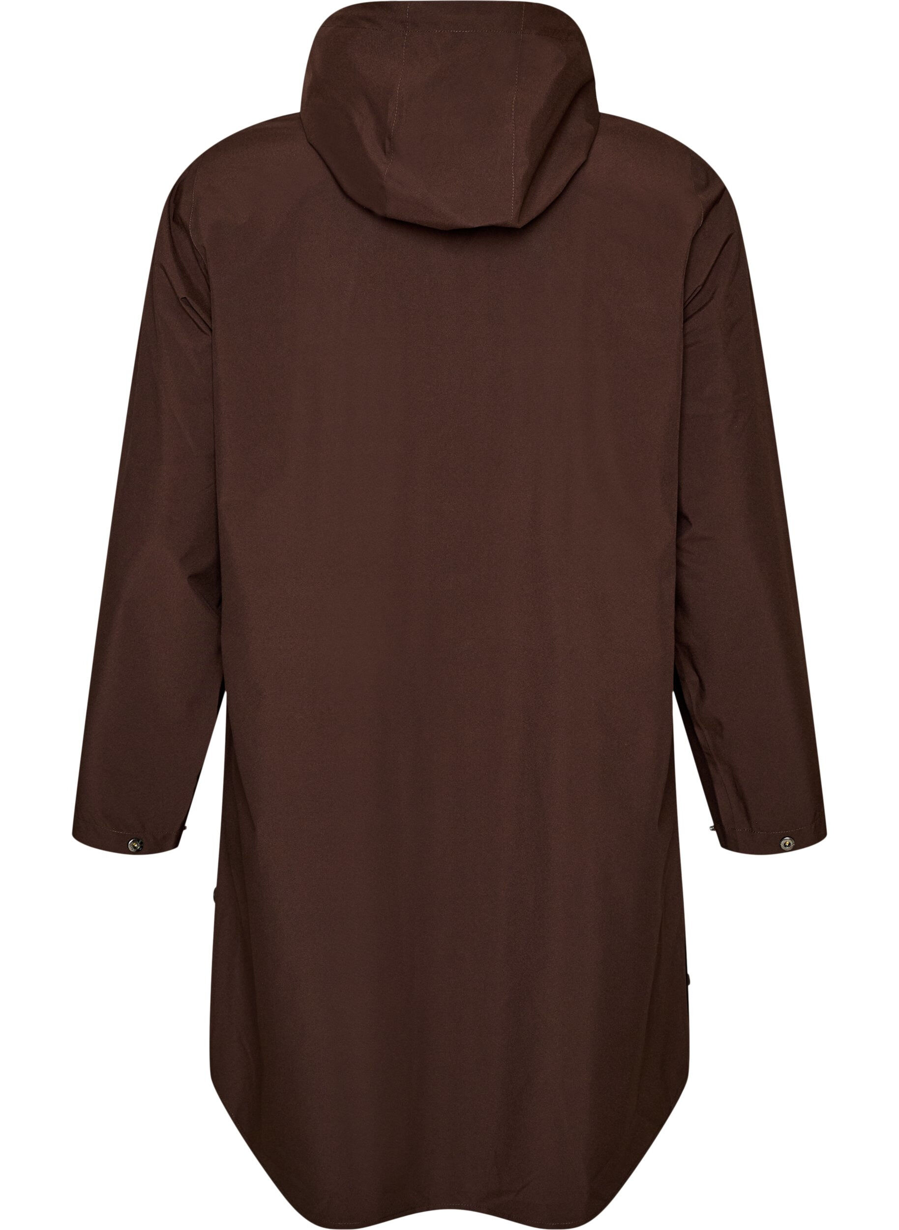 ZizziImperm&eacute;able avec poches et capuche, Marron, Packshot image number 1