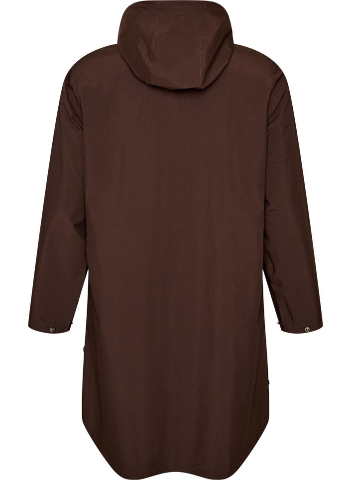 Imperm&eacute;able avec poches et capuche, Marron, Packshot image number 1