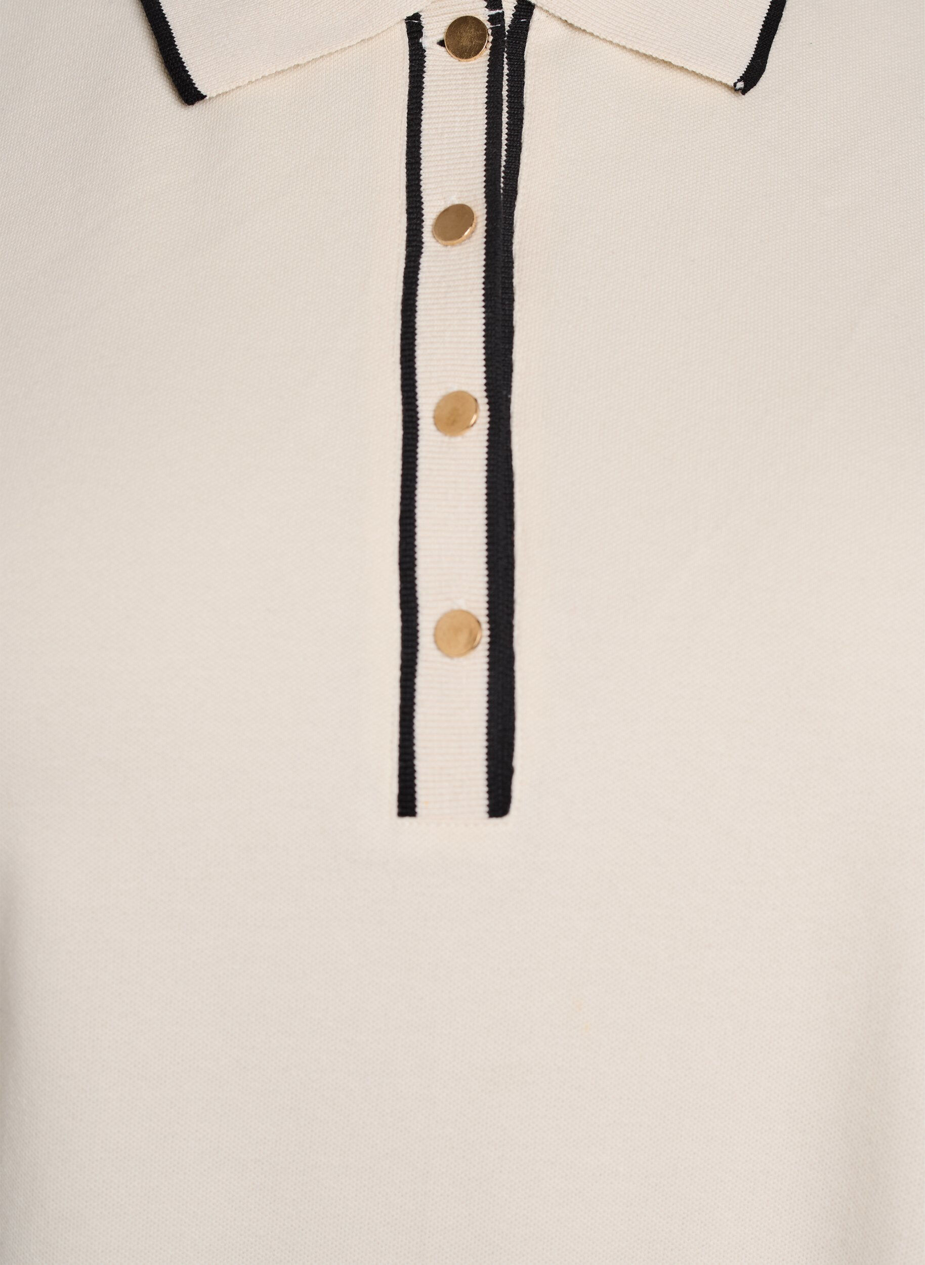 Zizzi Polo &agrave; manches courtes, Beige, Packshot image number 2